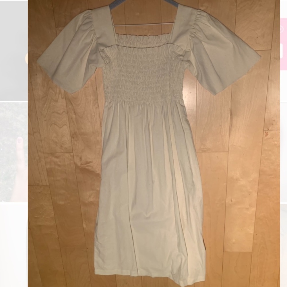 Lisa Says Gah - Toni Dress In Oat Linen - Picture 5 of 5
